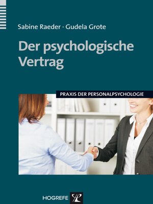cover image of Der psychologische Vertrag